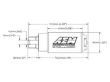 AEM 310LPH E85 HIGH FLOW IN-TANK FUEL PUMP (OFFSET INLET)